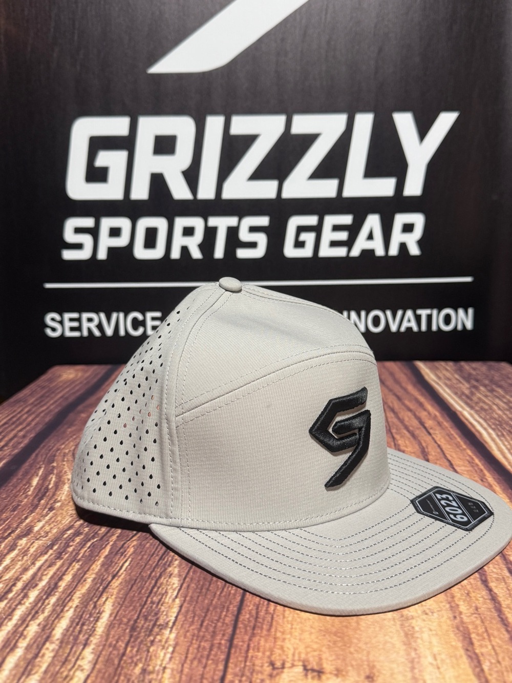 Men's Tan Performance Hat - Picture 4 of 5